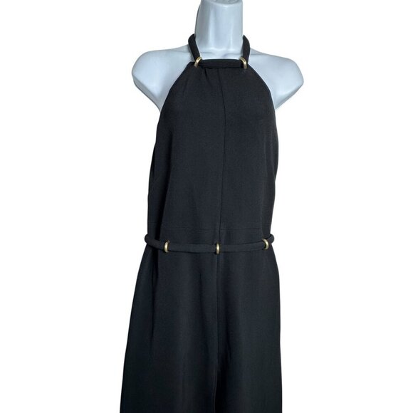 Proenza Schouler Black halter slit dress size 2 maxi length Runway Fall 2022 - Picture 4 of 12